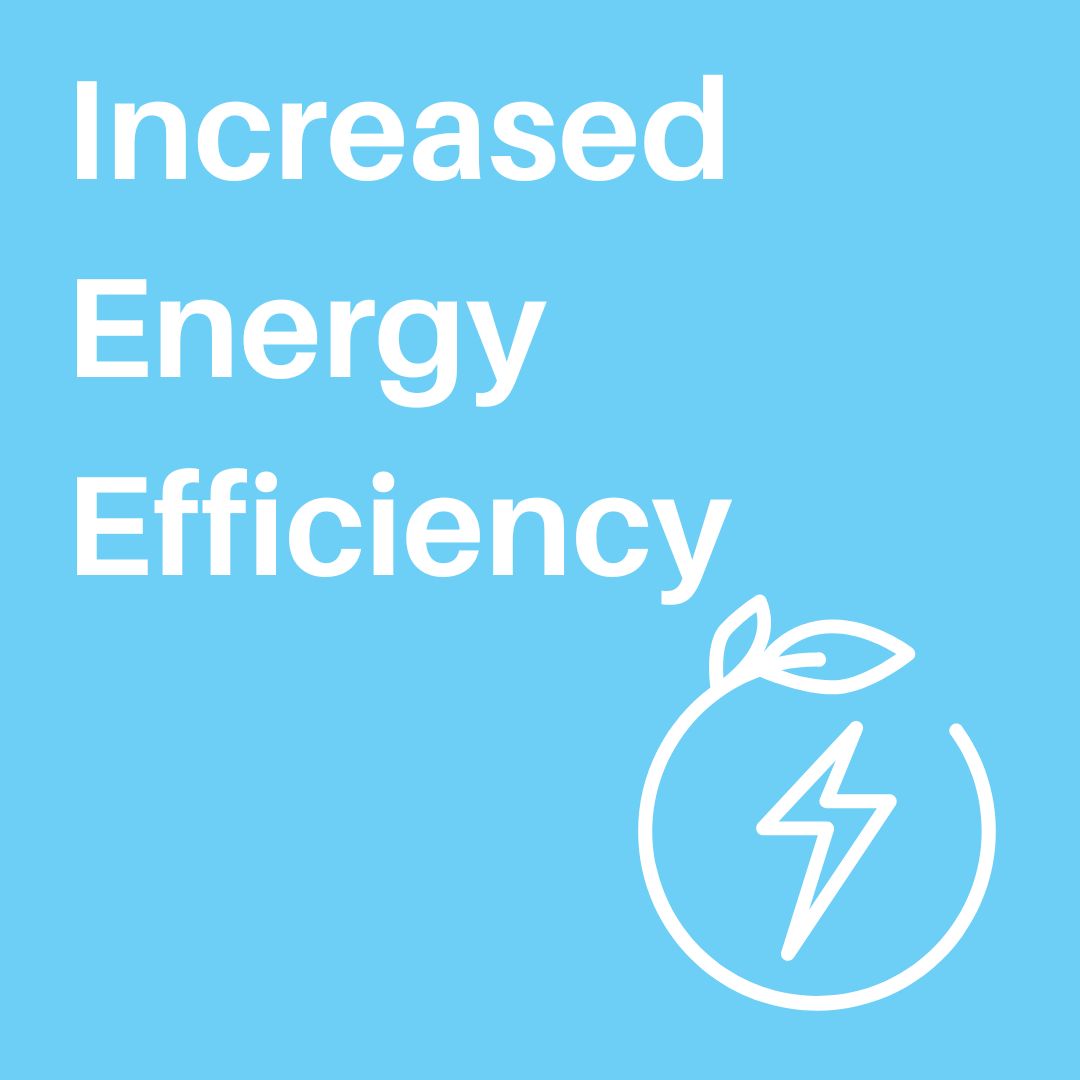 Increased Energy Efficiency Case Study Graphic