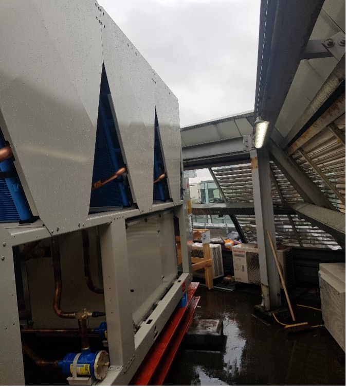 Cambridge Maintenancne The Chancery Chiller Replacement Rooftop Chiller