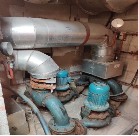 Cambridge Maintenancne The Chancery Chiller Replacement - rooftop pipework